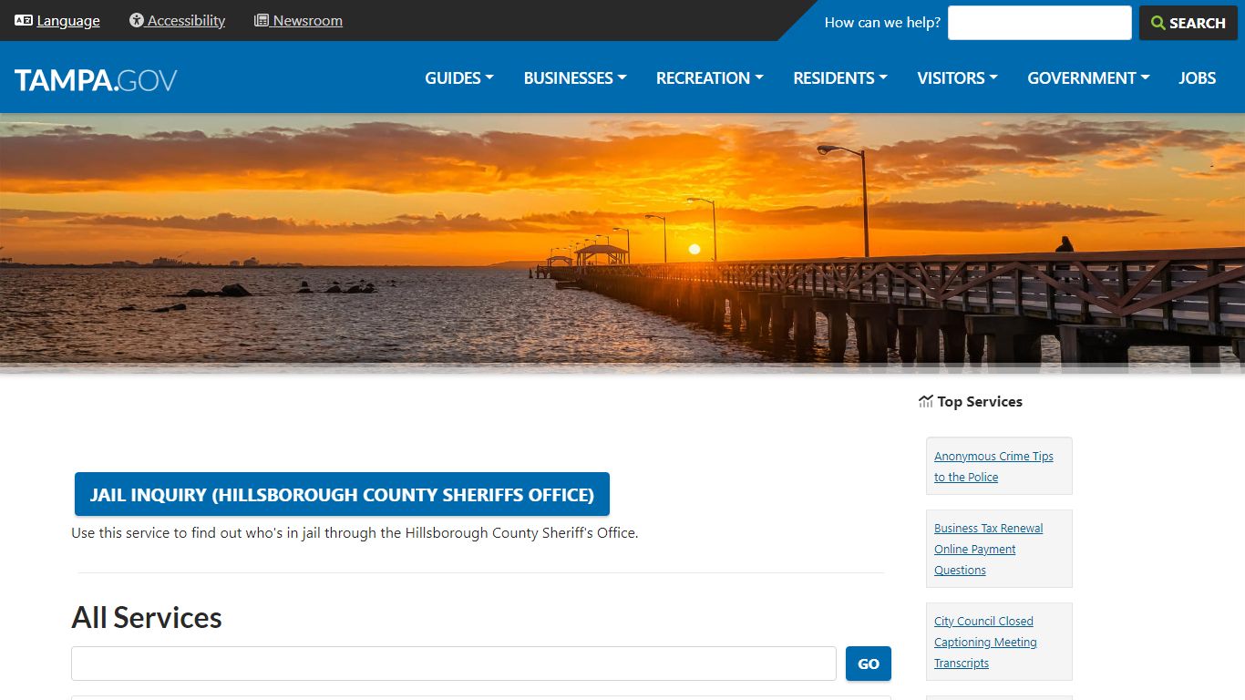 Jail Inquiry (Hillsborough County Sheriffs Office) | City of Tampa